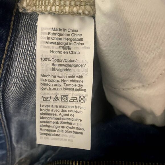 Madewell The Perfect Vintage Jeans Calabria Wash Ripped Edition Size 25 Waist - Picture 8 of 8